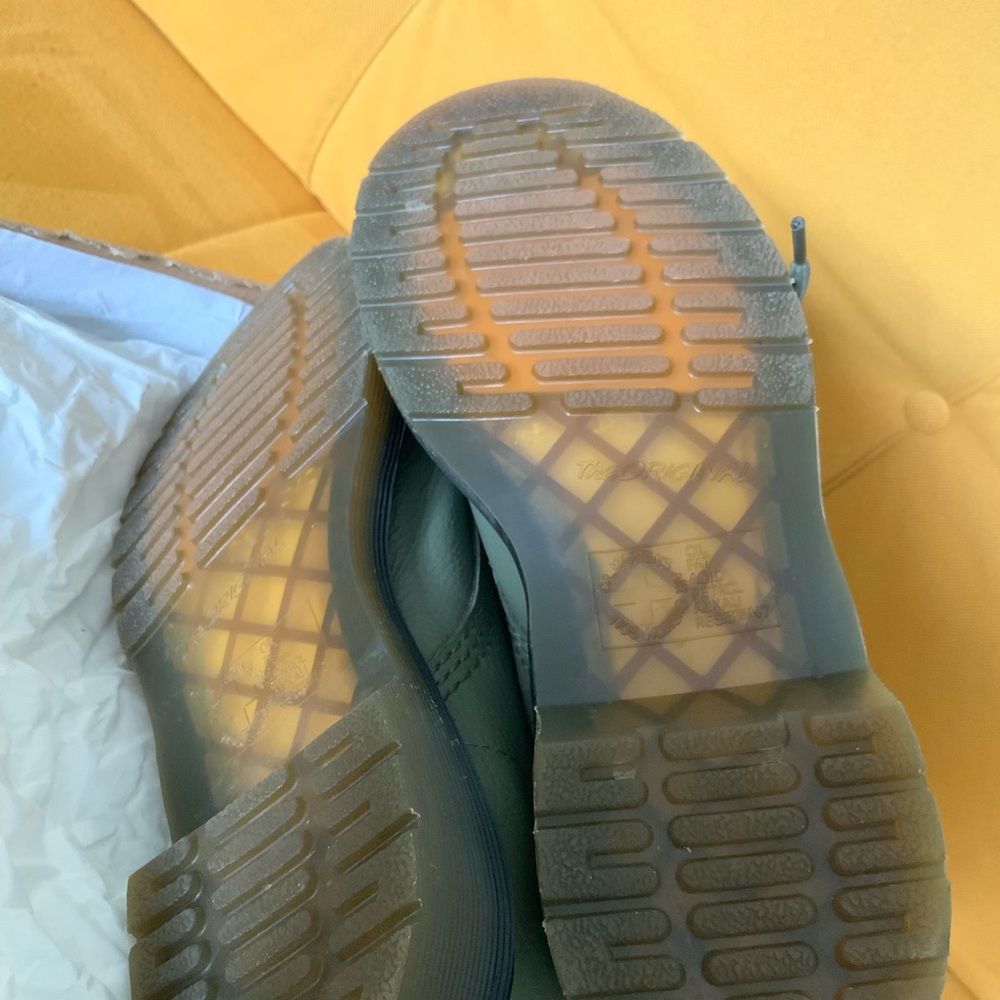 Dr. Martens 1460 Pascal Lace-Up Khaki Green Boots - Picture 6 of 7